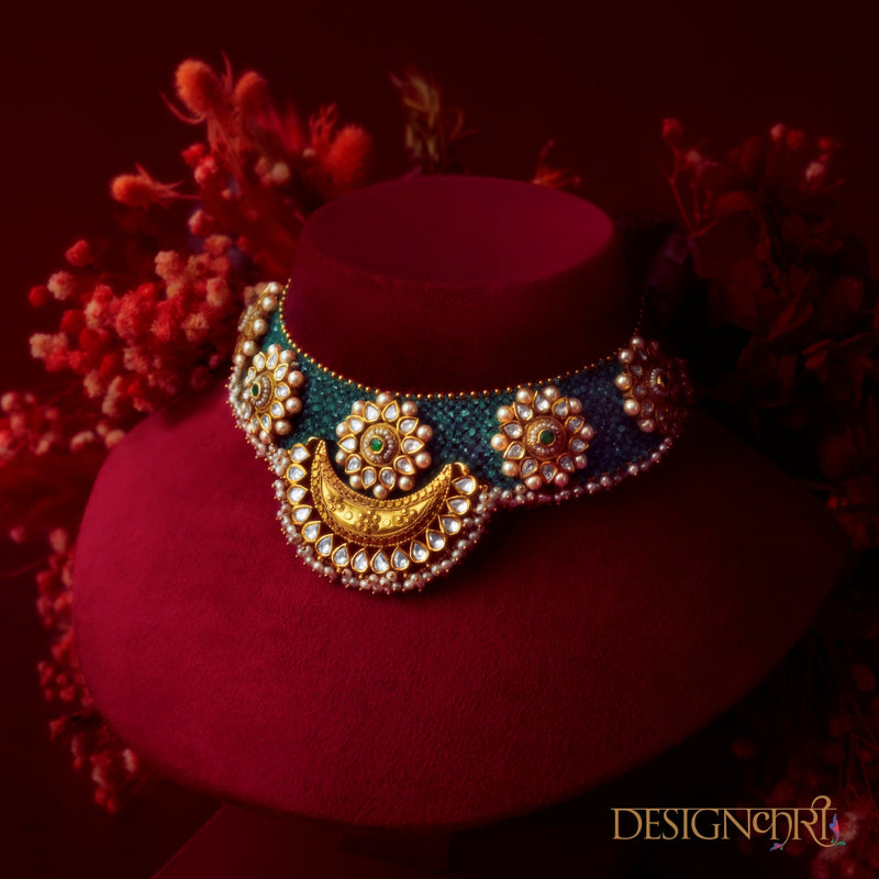 Designkari 22K Gold Bridal Necklace Set